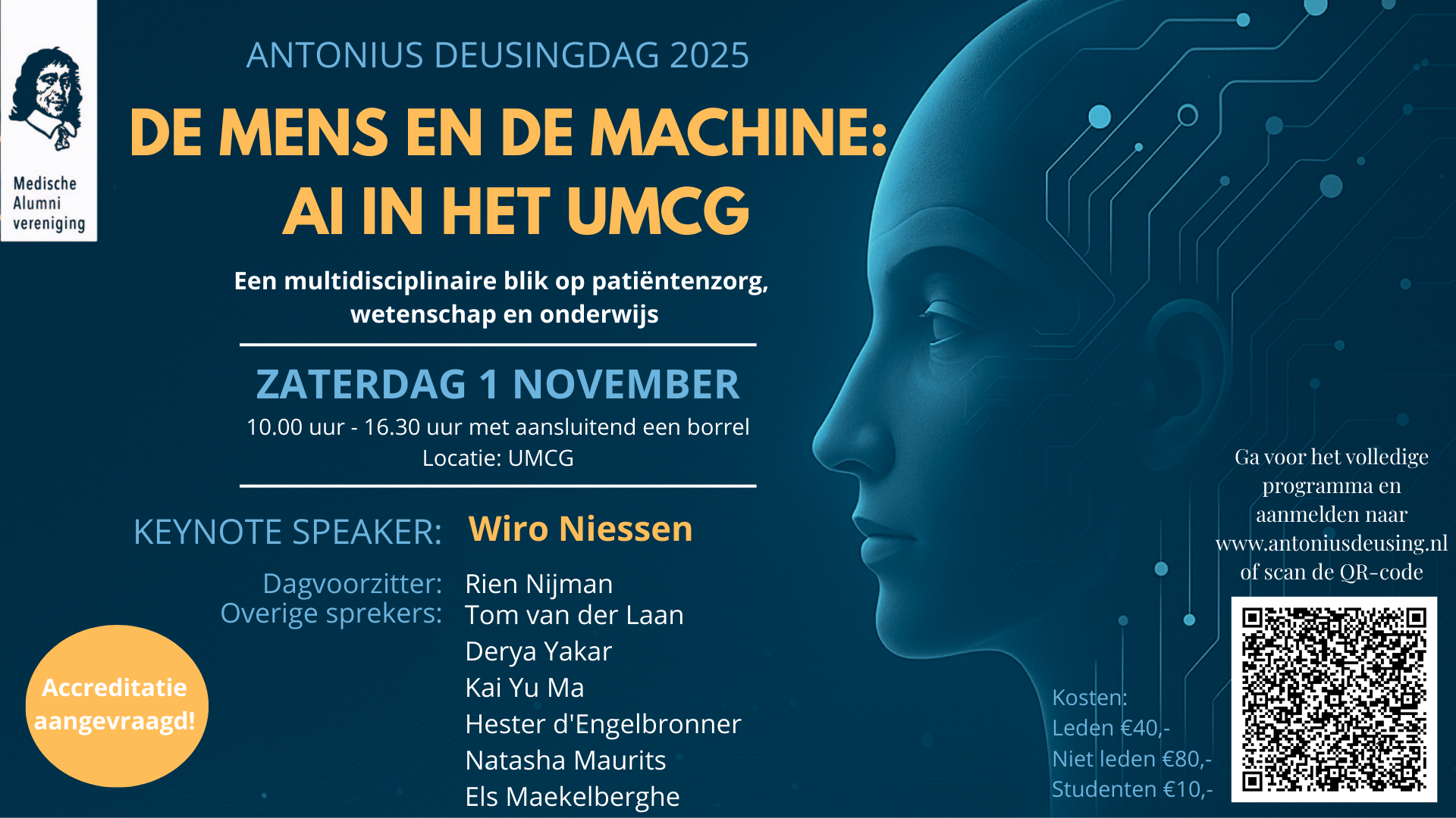  De Mens en de Machine: AI in het UMCG Een multidisciplinaire blik op patiëntenzorg, wetenschap en onderwijs